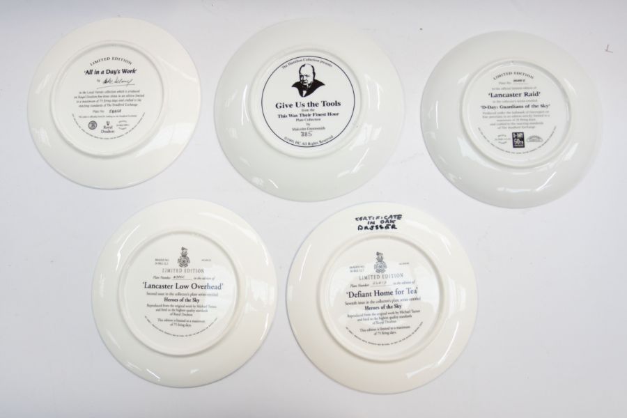 A selection of limited edition Aviation related china plates including three Royal Doulton - Image 2 of 2