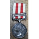 Indian Mutiny Medal with Lucknow clasp to I. Allcock of the 38th Regiment
