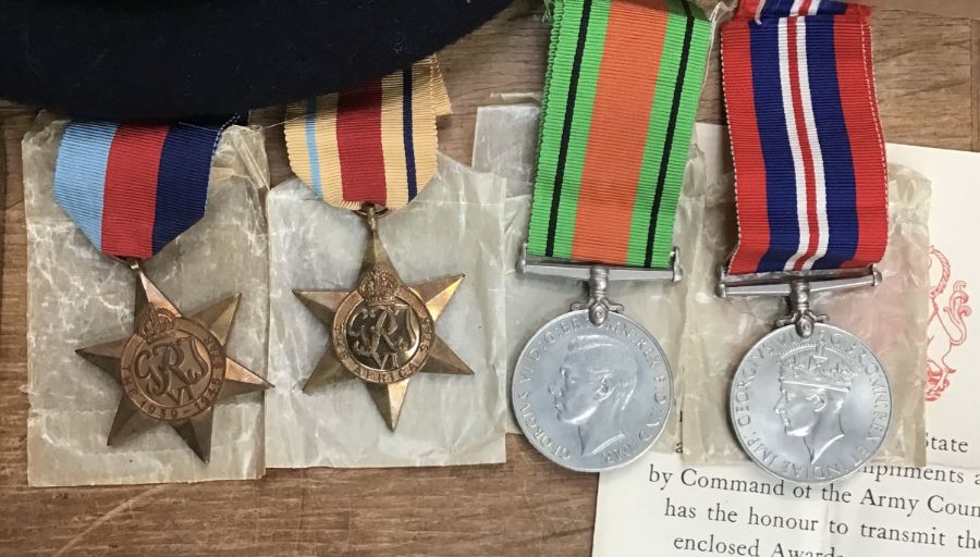 Collection of WW2 medals and items with coins, Emergency Rations etc. WW2 Medals of 1939-45 star, - Image 2 of 5