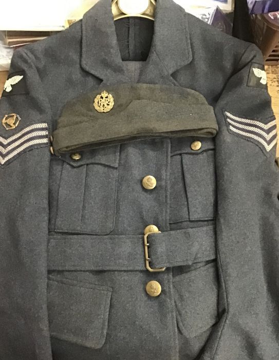 WW2 British RAF Sergeants uniform (Ground Crew) with PTI badge comprising of tunic, trousers and - Image 3 of 4