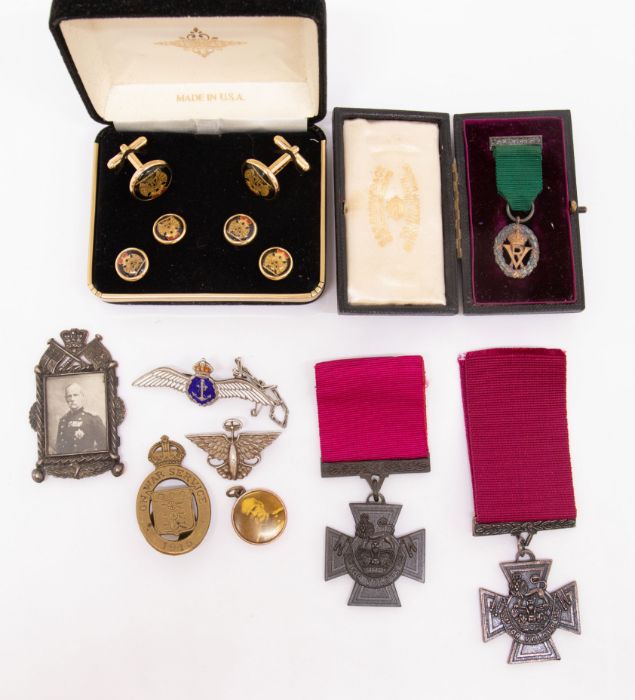 A selection of 19th century and later military related items. To include: a fine quality late
