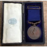Royal Humane Society Bronze Medal (38mm) presented by Colonel Horace Montagu to Alfred Durrant on