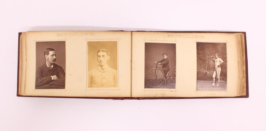 Sporting: An important 'Photographic Album of Celebrated Cricketers, Athletes, &c.', comprising a - Image 4 of 7