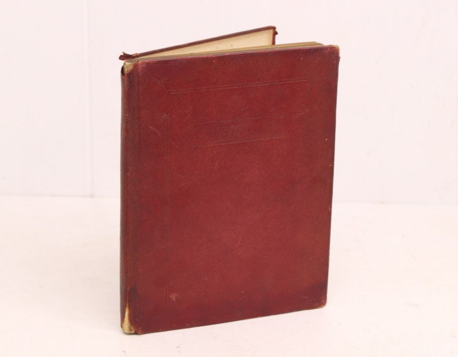 Cricket: A leather bound Visitors Book in which John Arlott asked people who visited his home to