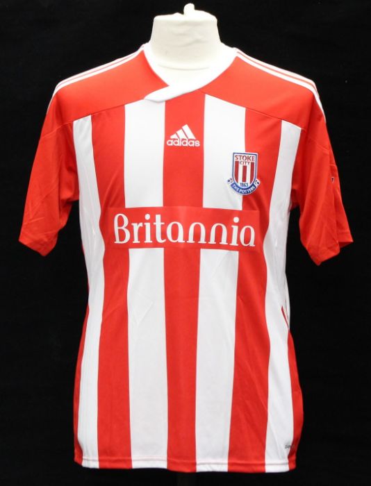 Stoke City: A Stoke City home football shirt, match worn in the game between Stoke City and - Image 2 of 2