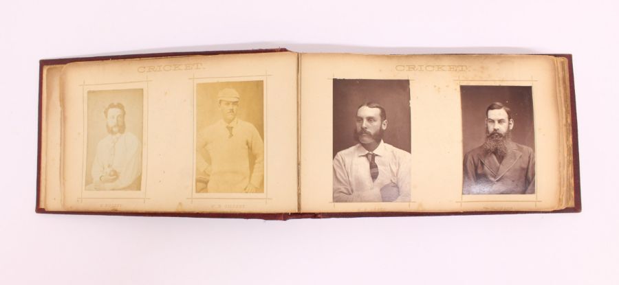 Sporting: An important 'Photographic Album of Celebrated Cricketers, Athletes, &c.', comprising a - Image 3 of 7