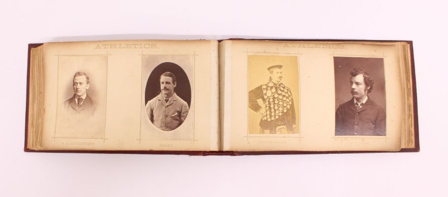 Sporting: An important 'Photographic Album of Celebrated Cricketers, Athletes, &c.', comprising a - Image 5 of 7