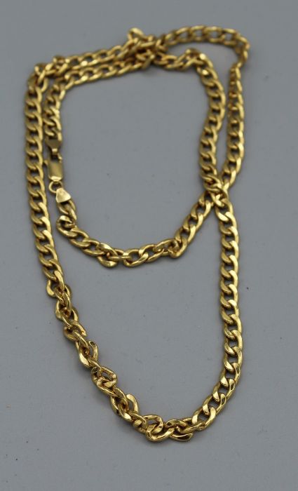 A 9ct gold curb chain necklace, approximate weight 15.0gm