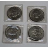 USA Eisenhower Liberty One Dollar 1971 Silver Clad 1977-78 Copper Nickel 1976 Silver Clad USA