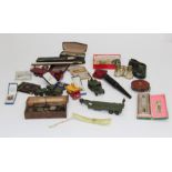 A good mixed lot of collectors items, including tortoiseshell card case, WWII pair of medals with