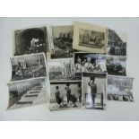 13 official press photos of King George VI trooping the colour 1950 and funeral 1952