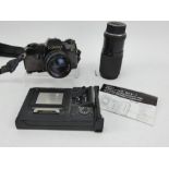 Contax 137 MA Quartz 35mm camera, Planar 50mm f1.4 lens & Yashica zoom lens