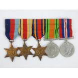WWII British Army medal group including Africa and Burma stars