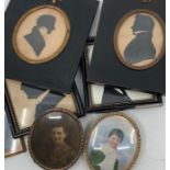 A collection of portrait miniatures