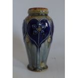 A Royal Doulton vase by George Smith an assistant at Doulton Lambeth late 19th Centaury, tube line