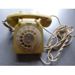 ***WITHDRAWN VENDOR TO COLLECT*** Vintage land line rotary dial cream telephone C1950's