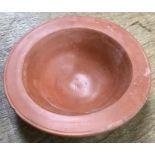 Late Roman North African Grave Offering Small Samian Bowl. Approximately 14.5cm diameter and 3.5cm