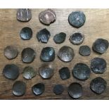 Collection of Byzantine Bronze Cup Coins,