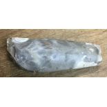 Neolithic polished Flint Axehead (after the cutting edge was lost it was used as a hammer)