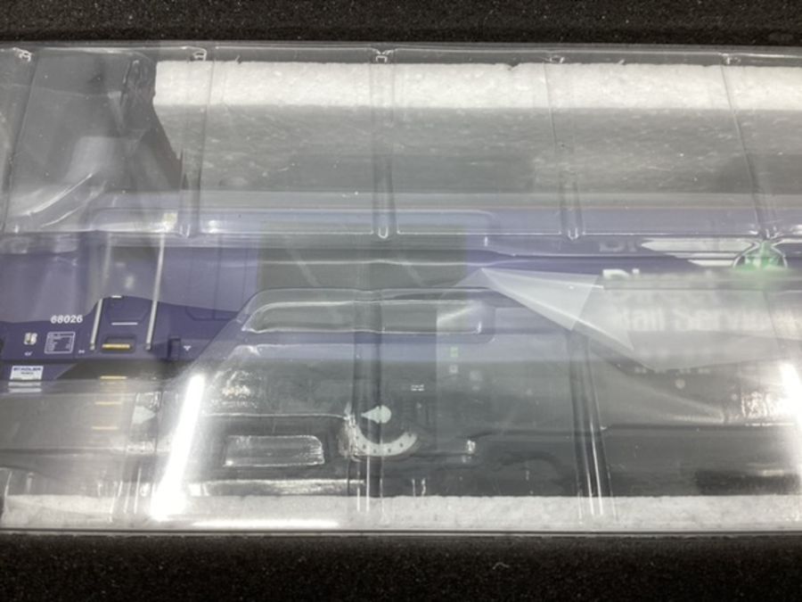 Dapol Class 68 OO gauge Loco 68026 DRS Plain Blue 4D 022-015.1;76. Boxed and appears unused/ EXC. ( - Image 2 of 3