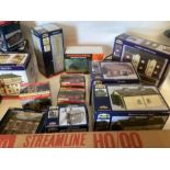 Very Large collection of Model railways interest boxed buildings and fittings and long boxed track