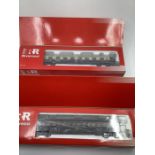 Rivarossi Model Railways HR2497 baggage car, HR 1654 Ae 3/5 diesel car boxed. Appears likely