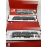 Rivarossi Model Railways HR4112 second class carriage ; HR4051 1/2 class ; HR4110 first class boxed.