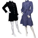 A Laura Ashley, made in wales smock dress with piecrust collar and tie belt, a 1960s Mary Quant '