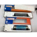 Roco vintage model Trains electric Loco 43584 and 63619 boxed sets (2)