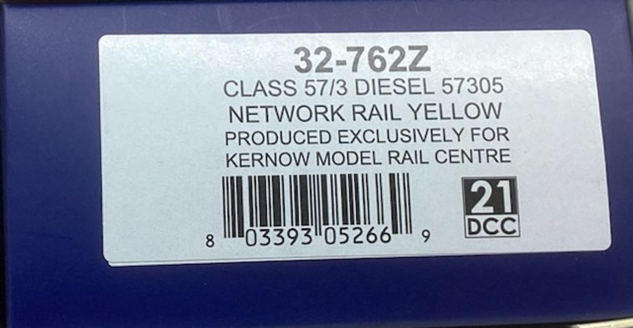 Bachmann Model Railways Class 57 Diesel 57305 32-762Z Network Rail Yellow ; Kernow model Rail - Image 2 of 2