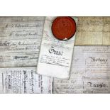 An extensive collection of deeds & indentures, 18th to 20th century, predominantly on vellum,