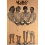 AFGHAN WHIGS ORIGINAL UK Printed 1990s POSTER. `Retarded` - It has been displayed on a wall and