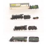 Model Railway: A collection of four unboxed locomotives to comprise: Triang 61572 4-6-0; Bachmann