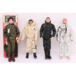 Action Man: A collection of four Action Man figures, including an Action Man Commander boxed;