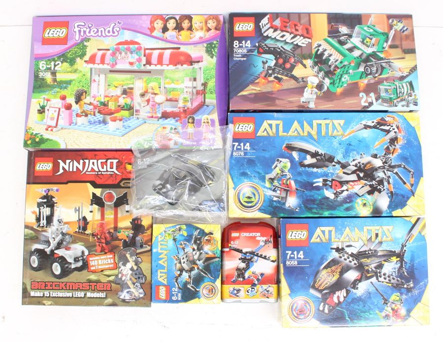 Lego: A collection of assorted opened Lego sets to comprise Reference No's. 30300, 3061, 8076, 8058,