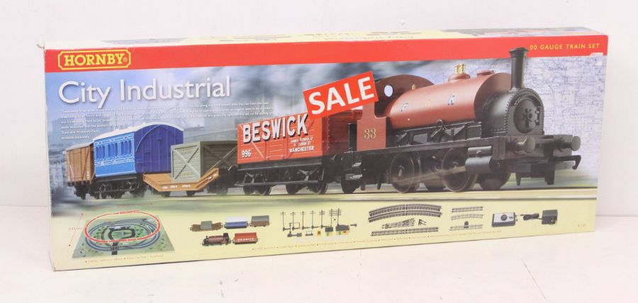 Hornby: A boxed Hornby, OO Gauge, City Industrial Set, Reference R1127; together with a boxed