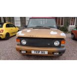 Range Rover 3.5 Auto Drives. For restoration. Reg no TEP 9S