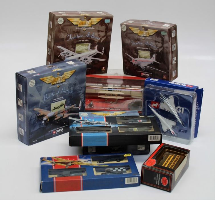 Corgi Aviation archive. Boxed items to include ' Douglas' skytrain, Douglas Dakota, two others,