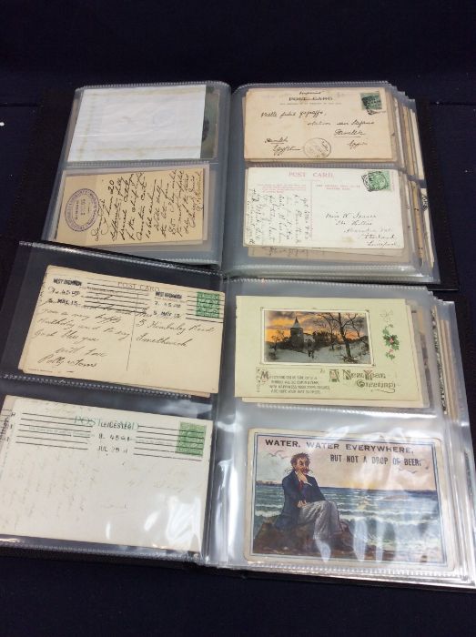 Five albums containing a vast quantity of covers with many Victorian stamps including 1d reds and - Image 8 of 15