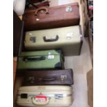 Collection of vintage mid 20th Century suitcases
