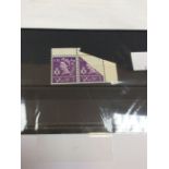 NI Regional - Wilding 3d lilac. Spectacular corner fold perforation error.