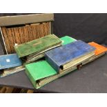 Carton and filing box containing a wide mixture of stamps and covers including: 6 cover albums
