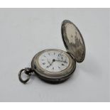 A K.Serkisoff & Co. (Constantinople) Swiss made .800 grade silver hunter pocket watch, signed