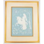 Franklin Mint - "The Lady and the Unicorn" A Parian ware plaque by George  McMonigle.