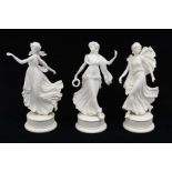 A collection of three Wedgwood 'Dancing Hour' figurines all with certificates  Further details: good