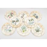 A set of eight Royal Worcester plates