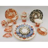 Collection of Royal Crown Derby mixed china including Royal Antoinette, Red Avesbury, Mikado and
