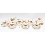 Royal Albert Old Country Roses six piece tea service