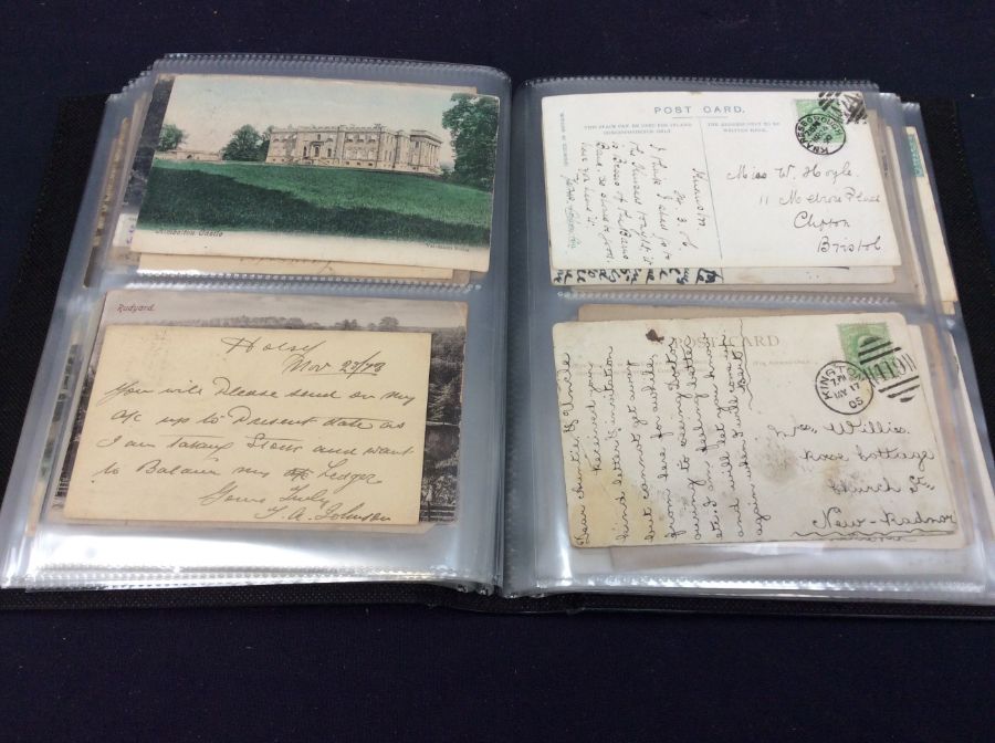 Five albums containing a vast quantity of covers with many Victorian stamps including 1d reds and - Image 14 of 15