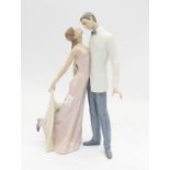 A large Lladro figure, 'Courting Couple', 32cm high